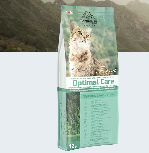 Премиум корм для кошек ТМ Carpathian Pet Food