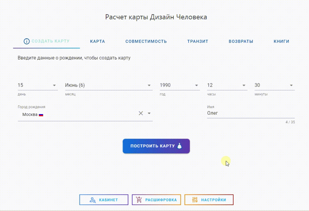 Что такое карта дизайн человека?